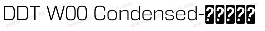 DDT W00 Condensed字体转换